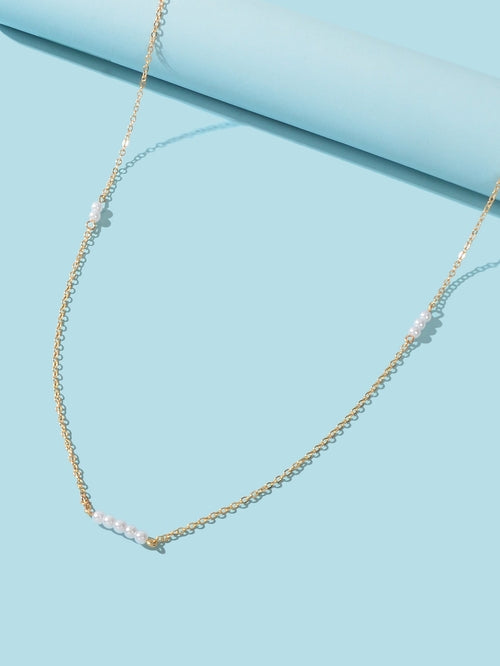 Women Waist Cha Beads in Beach Bikini Belly Jewellery Gold Sexy Pearl